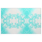 ターコイズスワール綿布 ファブリック (ヤード)