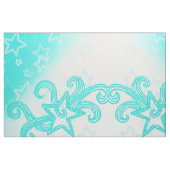 ターコイズスワール綿布 ファブリック (ファットクウォーター)