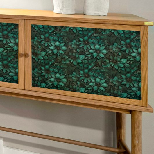 ターコイズセブンペタルデクページティッシュペーパー 薄葉紙