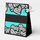 ターコイズゼブラハートスウィート16誕生日お気に入り フェイバーボックス (裏面サイド)