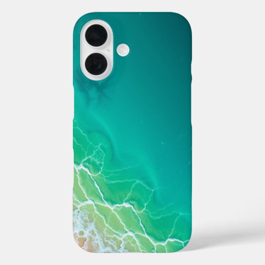ターコイズタイド:熱帯の脱出 Case-Mate iPhoneケース (裏面)