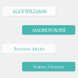 ターコイズタイプライター | 防水名ラベル ラベル