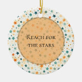 ターコイズタンゲリンお洒落スターズ セラミックオーナメント (正面)