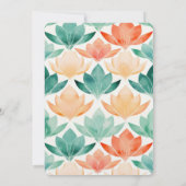 ターコイズタンゲリンシック結婚フローラ 招待状 (裏面)