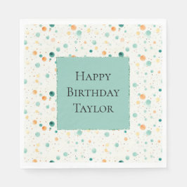 ターコイズタンゲリンドット スタンダードランチョンナプキン