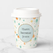 ターコイズタンゲリンドット 紙コップ (正面)