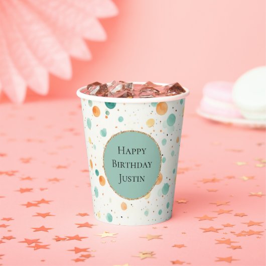 ターコイズタンゲリンドット 紙コップ (インサイチュ)