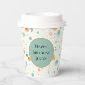 ターコイズタンゲリンドット 紙コップ (正面)