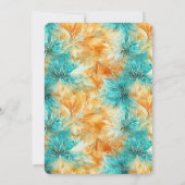 ターコイズタンゲリンフラワーズ誕生日 招待状 (裏面)