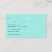 ターコイズタンデリオンウィッシュズビジネスカード アドバイスカード (裏面)