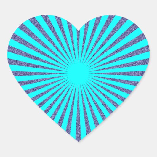 ターコイズターゲット – ハートシール (正面)