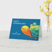 ターコイズタートルズグリーティングカード(カスタマイズ可能) カード (黄色い花)