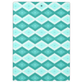 ターコイズダイヤモンドパターン クリップボード (裏面)