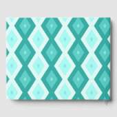 ターコイズダイヤモンドパターン ゲストブック (裏面)