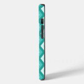 ターコイズダイヤモンドパターン Case-Mate iPhoneケース (裏面 / 左)
