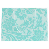 ターコイズダマスク大型ギフトバッグ ラージペーパーバッグ (裏面)