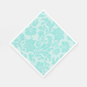 ターコイズダマスク紙 スタンダードランチョンナプキン (角)