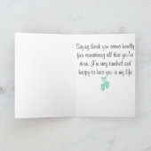 ターコイズダンス先生サンキューカード サンキューカード (内部)