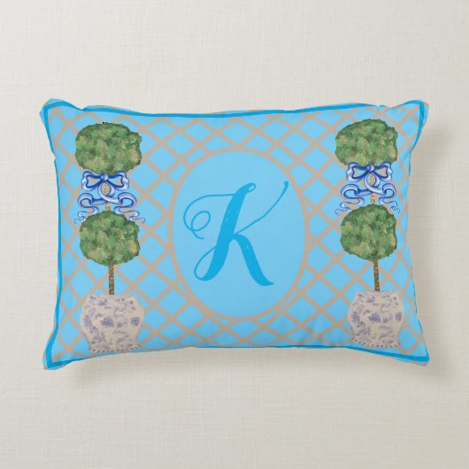 ターコイズチノイスリージンジャージャーストピアリースロウ アクセントクッション (正面)