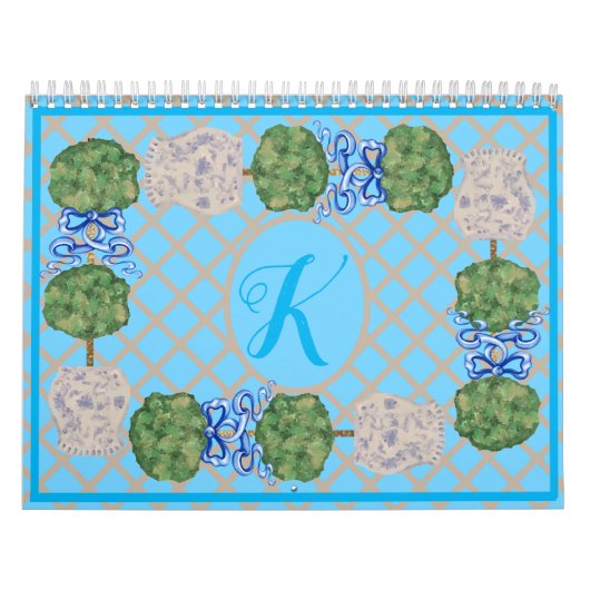 ターコイズチノイスリージンジャージャーストピアリー カレンダー (カバー)