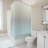 ターコイズチューペクリームグラデーシミニマルョン シャワーカーテン (インサイチュ)