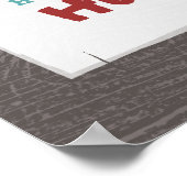 ターコイズティピキャンプ誕生日ポスター ポスター (角)