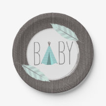 ターコイズティピベビーシャワー – ウッドインスパイア