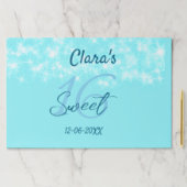 ターコイズティール（緑がかった色）アゲイト甘い16誕生日を追加da ペーパーパッド (インサイチュ)