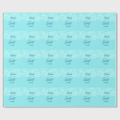 ターコイズティール（緑がかった色）アゲイト甘い16誕生日を追加da ラッピングペーパー (フラット)