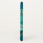 ターコイズティール(緑がかった色)マーブルアゲート金ゴールドグリッターグラム#1 Case-Mate iPhoneケース (裏面/右)