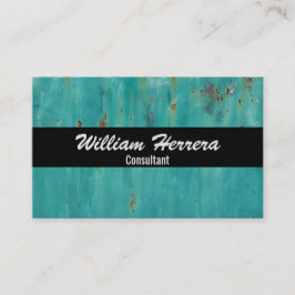 ターコイズテンプレートエレガントはっきりしたレイアウト100ボックス 名刺