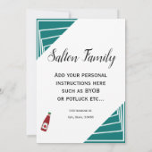 ターコイズテールゲートリブウィング踊りパーティー 招待状 (裏面)