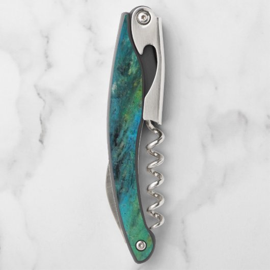 ターコイズデザインコルクスクリュウェイターコルクスクリュ ソムリエナイフ (裏面)