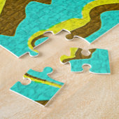 ターコイズデザイン ジグソーパズル (側面)