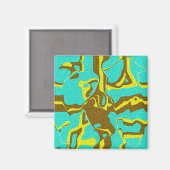 ターコイズデザイン マグネット (正面/裏面)