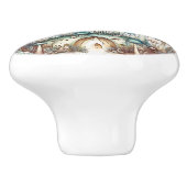 ターコイズトアドスツールフェアリービレッジ セラミックノブ (側面)