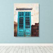 ターコイズドアのイタリアン通り キャンバスプリント (インサイチュ (ウッドフロア))