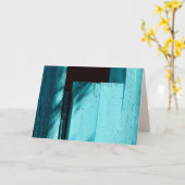 ターコイズドア、あいさつ空白のきカード カード (黄色い花)