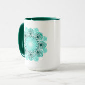 ターコイズドットマンダラ マグカップ (正面左)