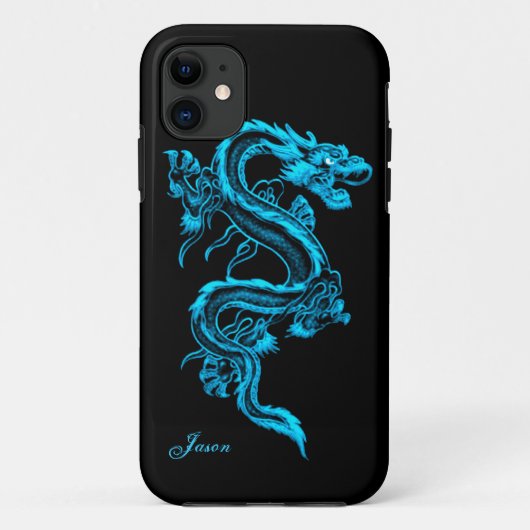 ターコイズドラゴカスタムンiPhone 5ケース Case-Mate iPhoneケース (裏面)