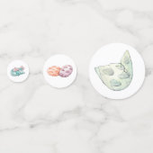 ターコイズドラゴンベビーシャワー コンフェッティ (裏面)