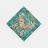 ターコイズドリームキャッチャー スタンダードランチョンナプキン (角)