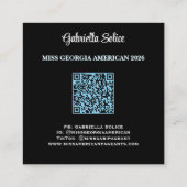 ターコイズドリームフォト名刺 スクエア名刺 (裏面)