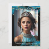 ターコイズドリームページオートグラフカードQRコード セーブザデート (正面)