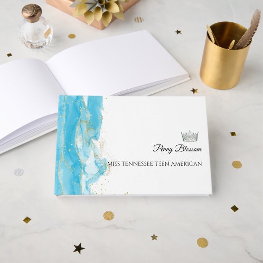 ターコイズドリームページャントシスターズのサイン帳 ゲストブック (正面見開き)