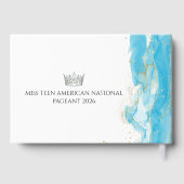 ターコイズドリームページャントシスターズのサイン帳 ゲストブック (裏面)