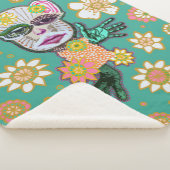 ターコイズドロリーフローラバイNatalie schorr シェルパブランケット (3/4)