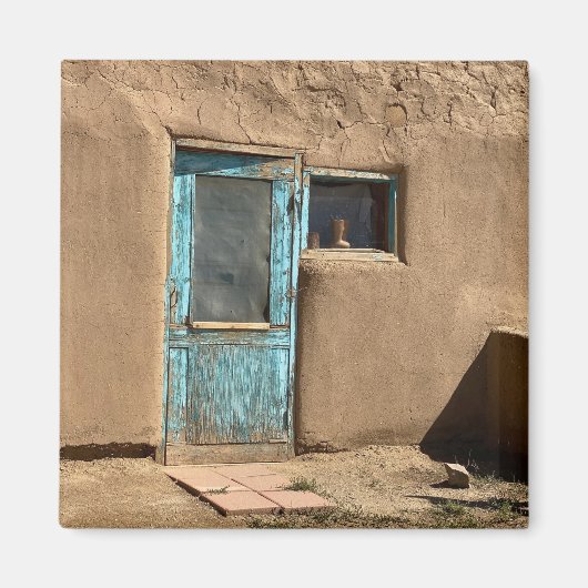 ターコイズドータオスプエブロ写真 マグネット (正面)