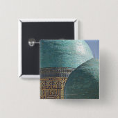ターコイズドーム、シャールiジンダ廟 缶バッジ (正面&裏面)