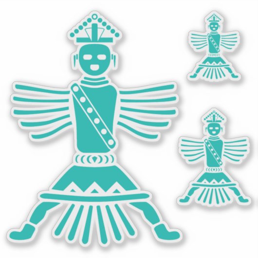 ターコイズナイフ シール (正面)